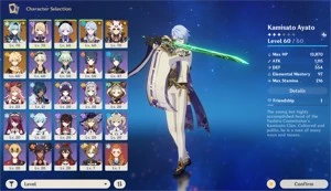 GENSHIN AR 40 - Qiqi C1, Arataki Itto & Eula - Genshin Impact