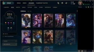 Conta TFT Diamante 3 todas Shisa 3* e 231 skins no LOL - League of Legends