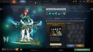 Conta Dota 2 Com Arcanas Wk Wind Queen
