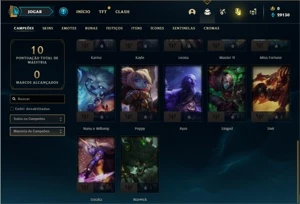 Conta ouro 4 com 27 Champs e 6 Skins ( VIRGEM DE EMAIL ) - League of Legends LOL