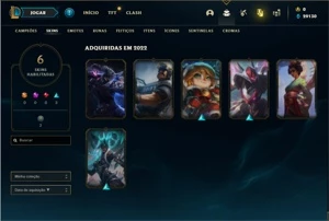 Conta ouro 4 com 27 Champs e 6 Skins ( VIRGEM DE EMAIL ) - League of Legends LOL