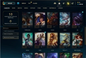 Conta ouro 4 com 27 Champs e 6 Skins ( VIRGEM DE EMAIL ) - League of Legends LOL