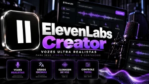 Elevenlabs Creator | 131.000 Créditos | 1 Mês - Inteligência Artificial