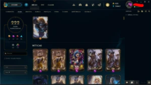 NEGOCIAVEL LEAGUE 222 SKINS 235 ICONES 115 CAMPEOES LVL 336 - League of Legends LOL