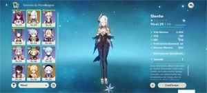 Shenhe + Arco de Amos + qiqi AR32 - Genshin Impact