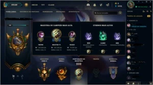 Conta LoL ouro season passada 90 skins 86 champs - League of Legends