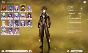AR 30  Zhongli, diluc e keqing Server EU - Genshin Impact
