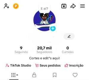 Conta Tik Tok 20K Monetizada - Redes Sociais