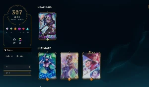 Conta Full Skins | Jinx Exaltada + 306 Skins + Bordas Exclus - League of Legends LOL