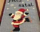 Panô Papai Noel - 45 x 60 cm - Pe-12 - Artesanato e Personalizados