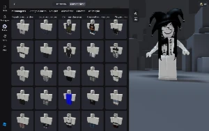 conta roblox unisex( tem mais skins femininas)