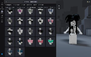 conta roblox unisex( tem mais skins femininas)