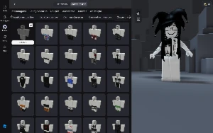 conta roblox unisex( tem mais skins femininas)