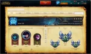 conta unranked com 94 campeões e 24 skins - League of Legends LOL