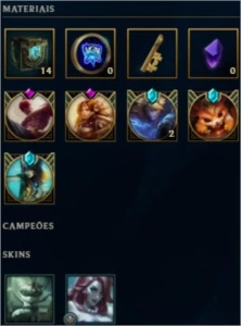 Conta League Of Legends, com 91 skins e mais... LOL