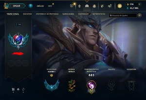 CONTA LOL- LVL 195 - 165 Champions - 145 Skins - FULL ACESSO - League of Legends