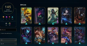 CONTA LOL- LVL 195 - 165 Champions - 145 Skins - FULL ACESSO - League of Legends