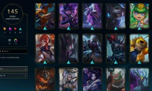 CONTA LOL- LVL 195 - 165 Champions - 145 Skins - FULL ACESSO - League of Legends