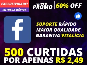 [Promoção] 500 Curtidas Em Fotos/Vídeos Facebook R$2,49. - Redes Sociais