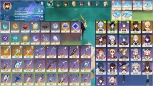 Conta Genshin Ganyu+Zhongli+Venti+MonaC1 - Genshin Impact