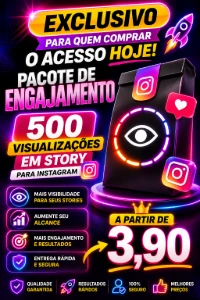 500 Visualizações Story ACESSO EXCLUSIVO - Instagram