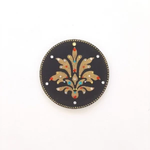 Mandala Indiana Preta - Artesanato e Personalizados