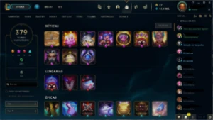Vendo Conta Lol Platina 1 200+ Skins Full Champ - League of Legends