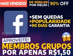 [Promoção] Membros para Grupos de Facebook por apenas R$1,50 - Social Media