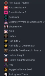 Conta Steam C/ Forza 4 e 5, Elden Ring deluxe + DLC e etc