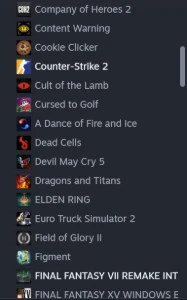 Conta Steam C/ Forza 4 e 5, Elden Ring deluxe + DLC e etc