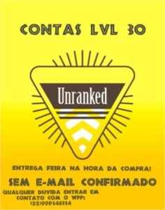 Contas Smurfs UNRANKED lvl 30 - League of Legends LOL