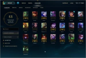 PLATINA 4 / 22 CAMPEÕES - League of Legends LOL