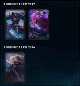 CONTA DE LOL UNRANKED - 24 CAMPEÕES - 3 SKINS - League of Legends