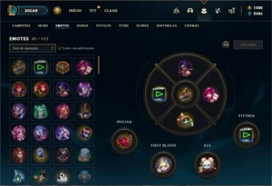 Conta ouro 2 com 55 Champs e 29 Skins + 4000 RP - League of Legends LOL