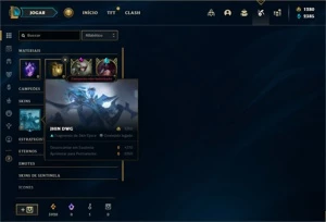 Conta ouro 2 com 55 Champs e 29 Skins + 4000 RP - League of Legends LOL