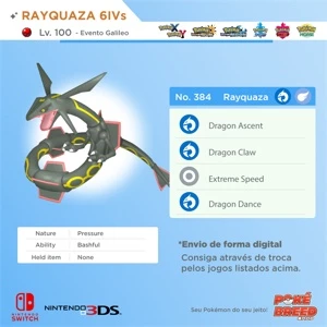 Rayquaza Shiny 6IVs - Pokémon