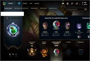 Conta ouro 1 com 100 champs, 74 skins +1 Prestigio (LEONA) - League of Legends LOL