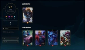 CONTA OURO 2 103 CHAMPIONS - League of Legends LOL