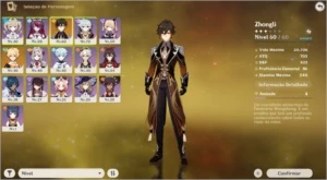 ACC AR34 ZONGLI + 5200 GEMAS E COM 49 TIROS NO BANNER - Genshin Impact
