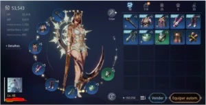 conta mir4 server EU61 nivel 48 54k de poder com pet epico