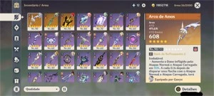 AR55, Ganyu, Yae, Kazuha e outros T5 + cortadora de jade - Genshin Impact