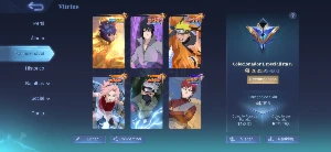 Conta mobile legends todas skin de naruto