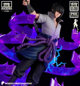 Sasuke Uchiha - Naruto - Arquivo Stl - Para Impressão 3D - Impressão 3D e STL