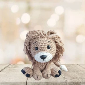 leão amigurumi