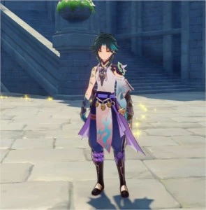Conta Genshin Impact Xiao + Qiqi + Ganyu