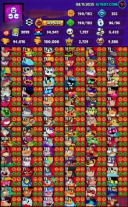 Conta de brawl stars full brawlers nivel 11 e hipercargas