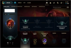 Conta platina 3 com 12 skins e 34 champs - League of Legends LOL