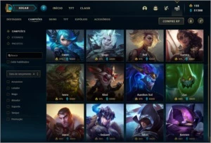 LoL 139 skins platina desde 2014 atual sem rank 50k essencia - League of Legends