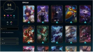 Conta Diamante, todos os campeões , 94 skins, 333 ícones. - League of Legends LOL