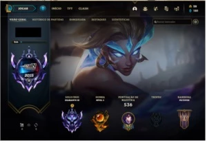 Conta Diamante, todos os campeões , 94 skins, 333 ícones. - League of Legends LOL